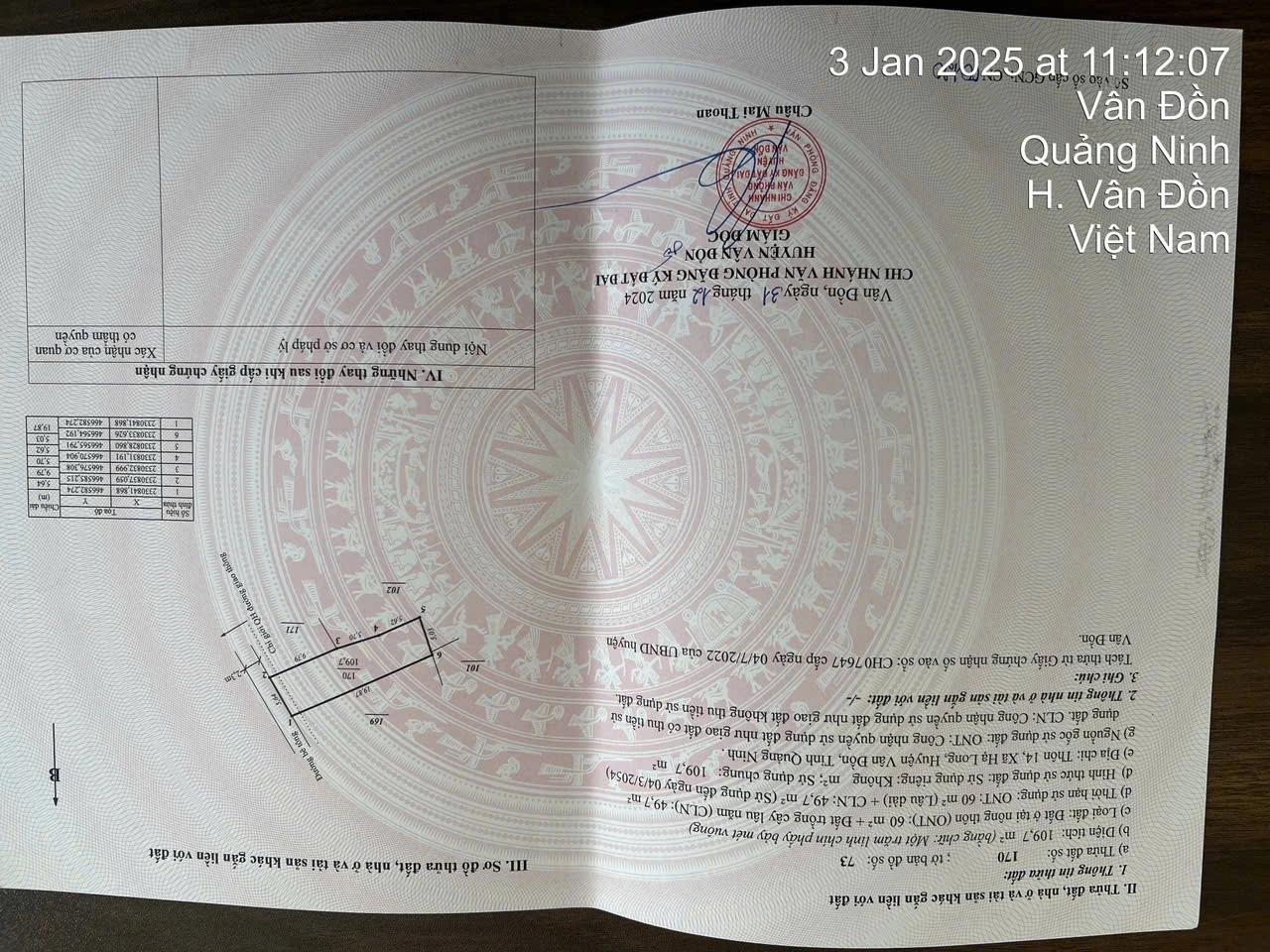 Khu kinh tế đặc biệt, Đất nền Vân Đồn – Lô đất 109,7m², tiềm năng sinh lời cao