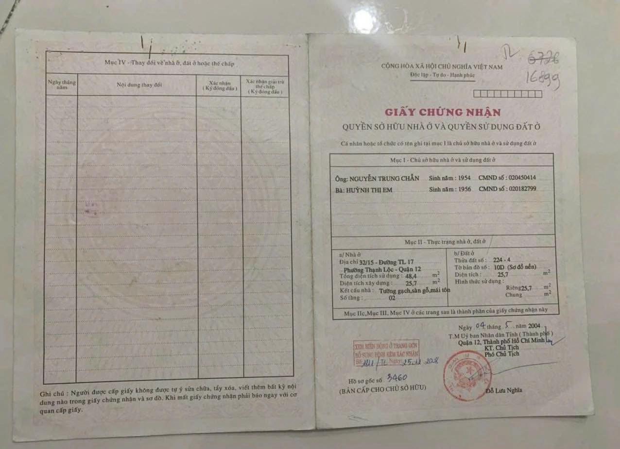 Hàng Hiếm nhà TL40, 1 lầu, 2 phòng ngủ, hẻm gần mặt tiền, sổ riêng, hỗ trợ vay